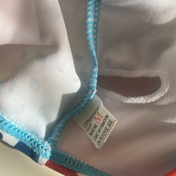 One Shoulder Ruffle Swimsuit Top (Parrot Print) - Picture 8 of 10